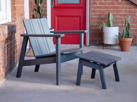 A Neighbor adirondack chair resting on a scenic front porch