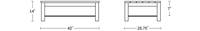 A product dimensions graphic