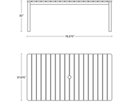 A product dimensions graphic