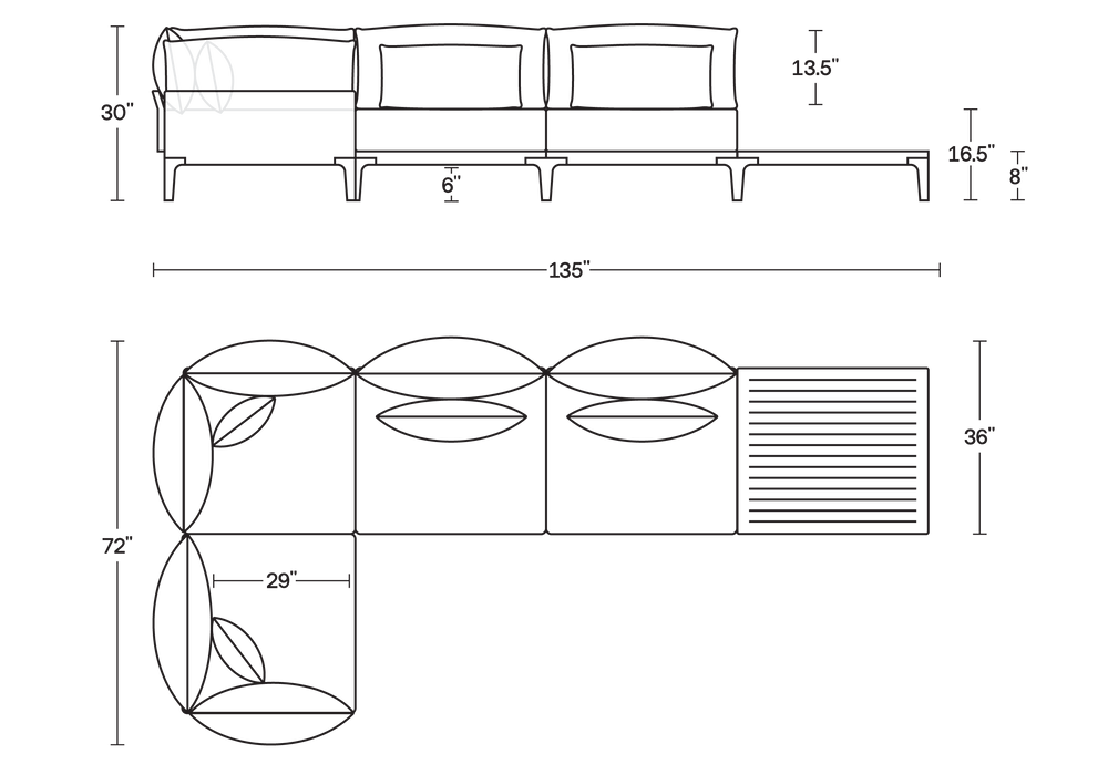 A product dimensions graphic