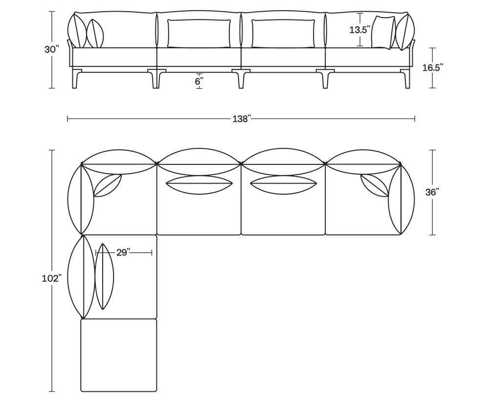 A product dimensions graphic