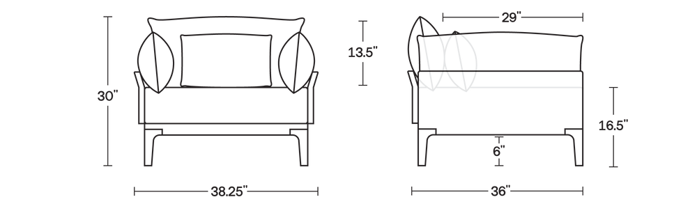 A product dimensions graphic