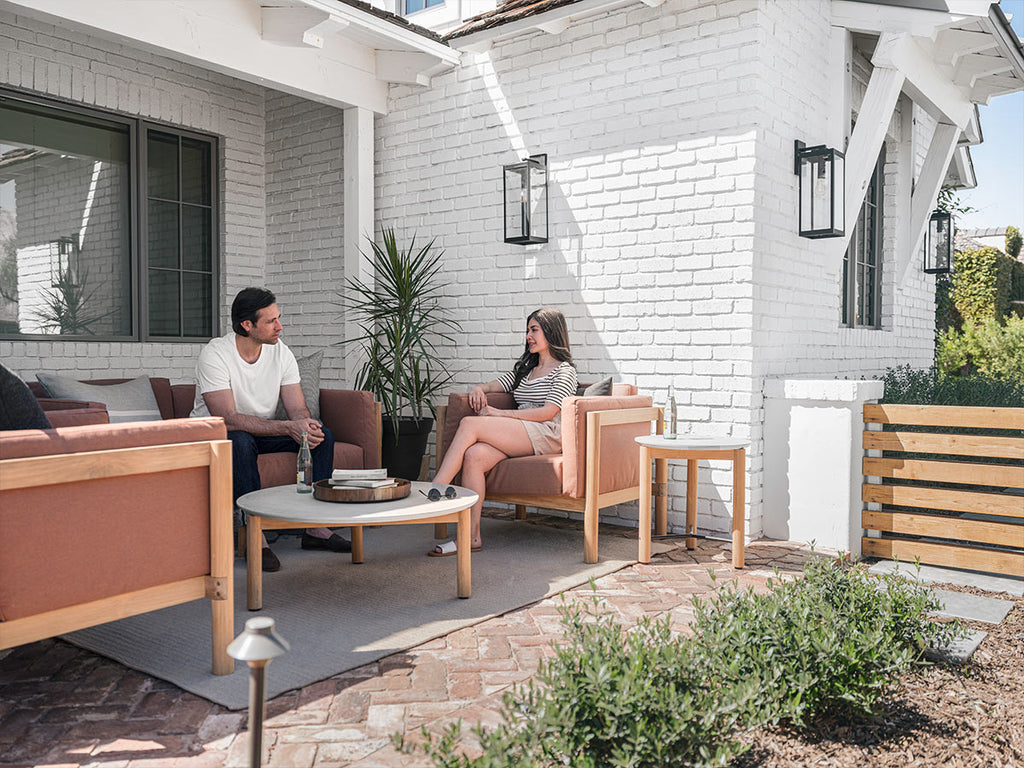 Haven Outdoor Sectional in Rust