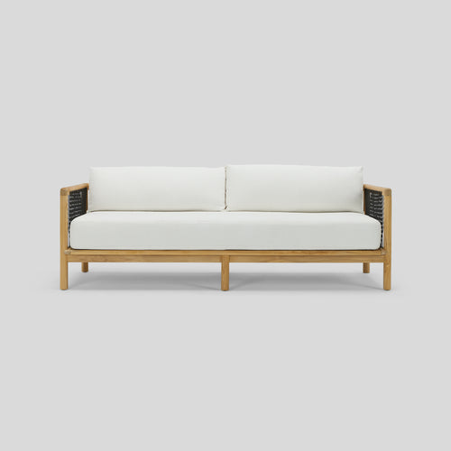 A studio photo of Reel Sofa Sunbrella Nurture White