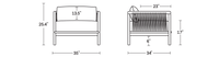 A product dimensions graphic