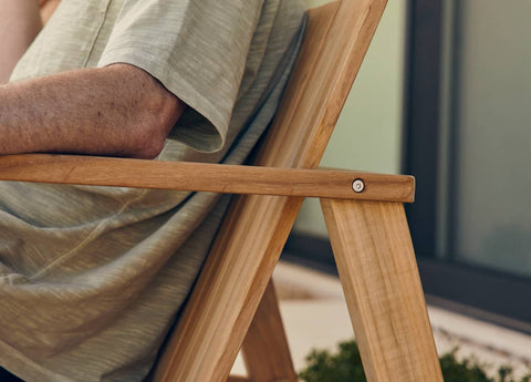 teak outdoor chair