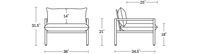 A product dimensions graphic