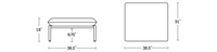 A product dimensions graphic