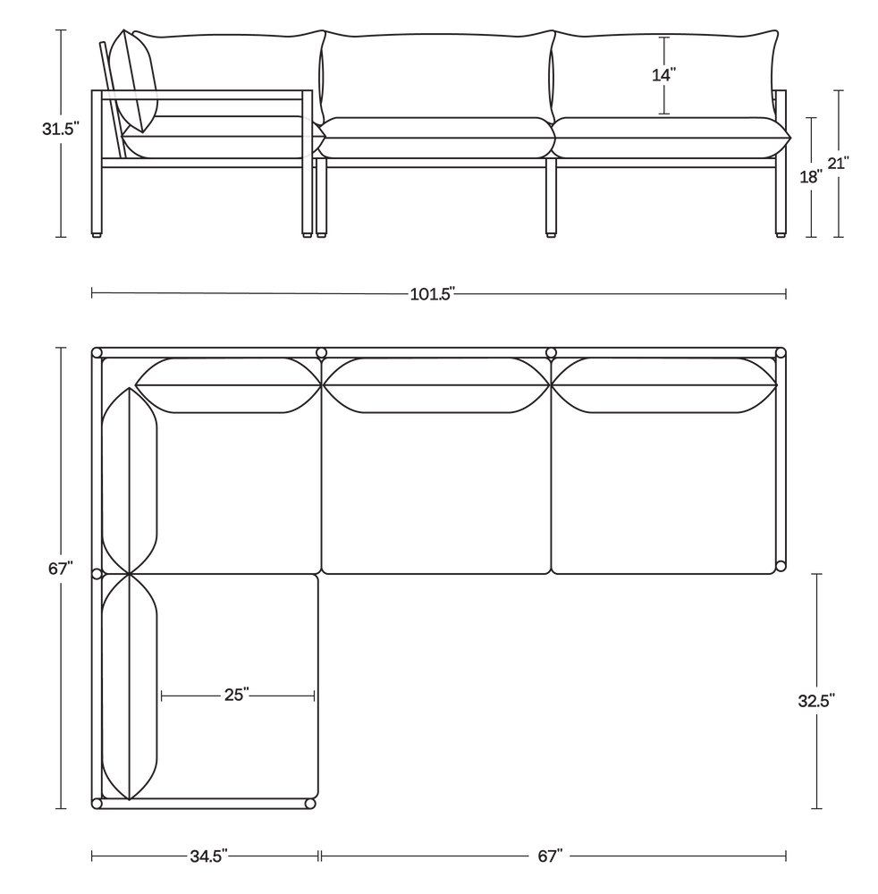 A product dimensions graphic