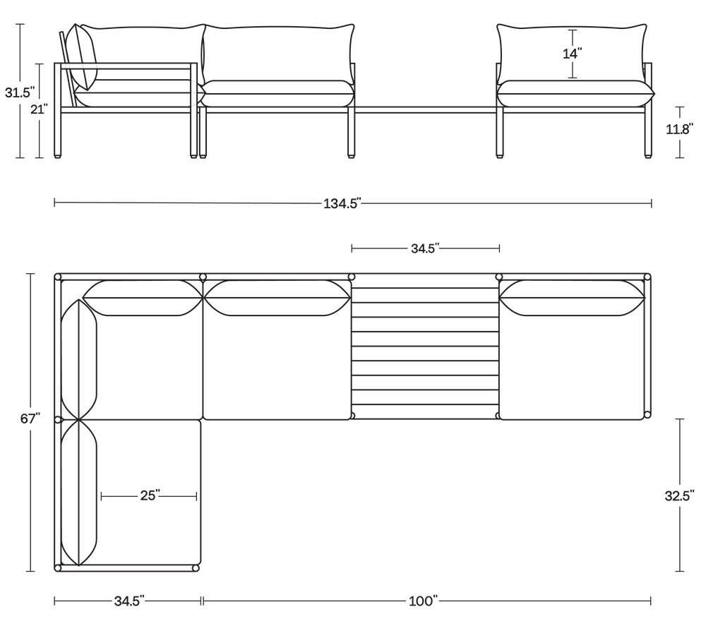 A product dimensions graphic